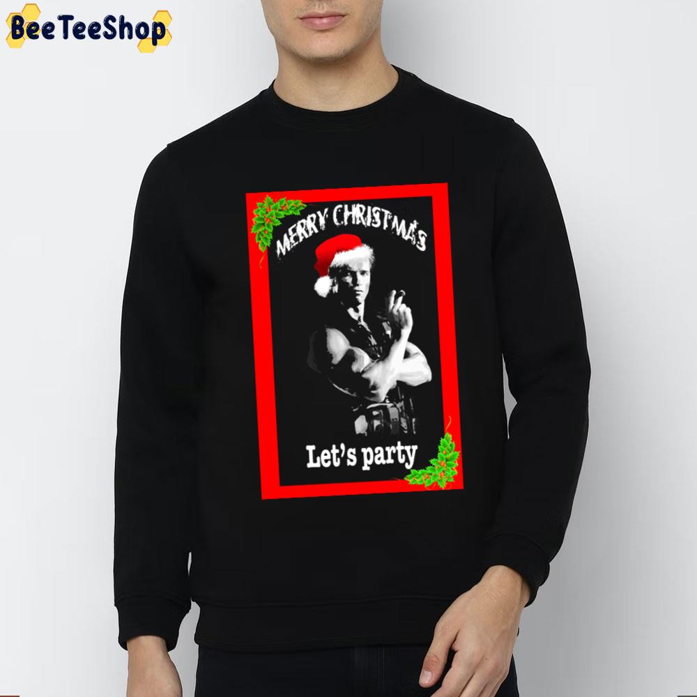 Merry Christmas Let's Paty Commando Trending Unisex T-Shirt