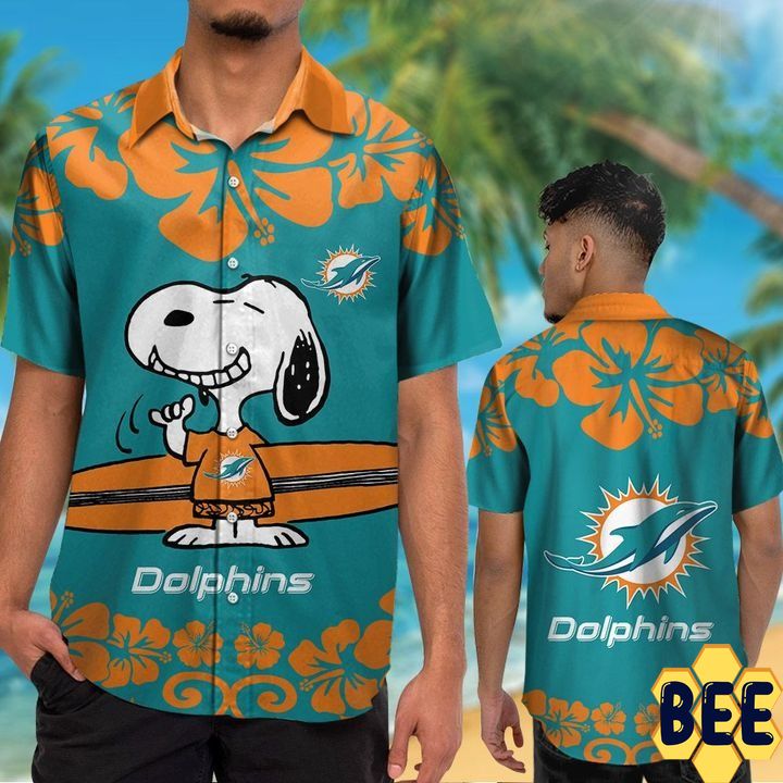 Miami Dolphin Snoopy Trending Hawaiian Shirt