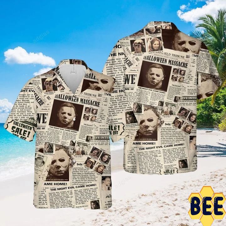 Michael Myers Newspaper Trending Hawaiian Shirt