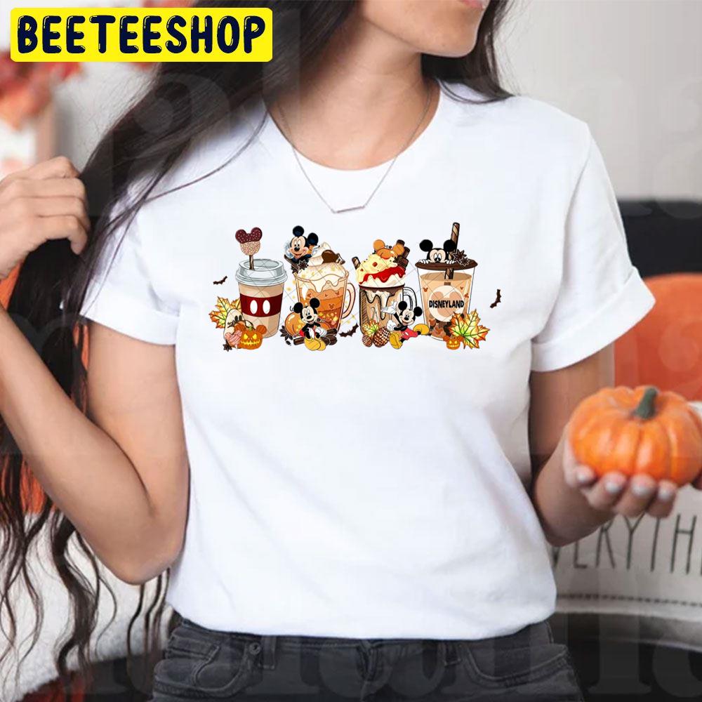 Mickey Disney Latte Drink Fall Coffee Halloween Trending Unisex T-Shirt