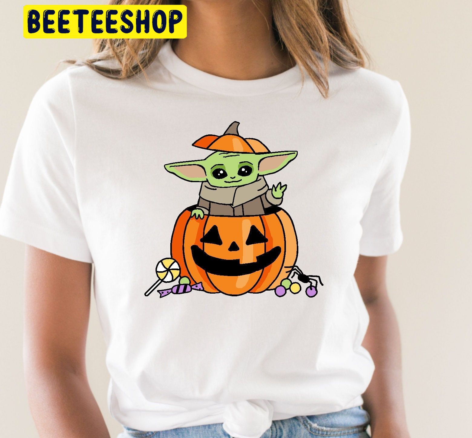 Mickey Not So Scary Boo Bash Yoda And Candy Halloween Unisex T-Shirt