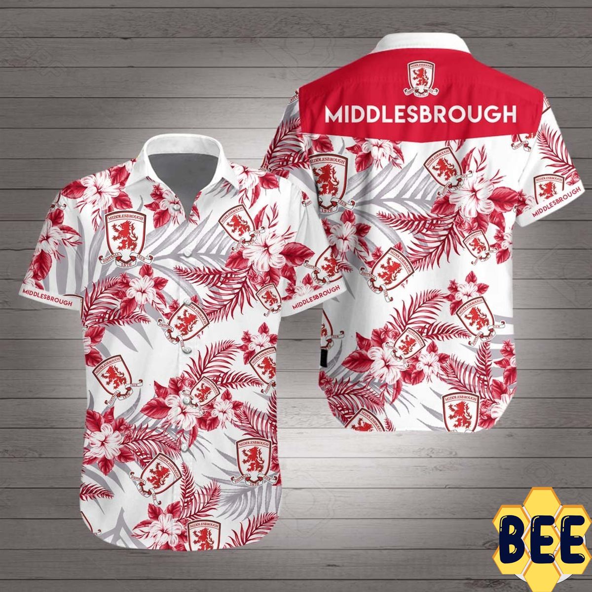 Middlesbrough F.C Tropical Flower Trending Hawaiian Shirt