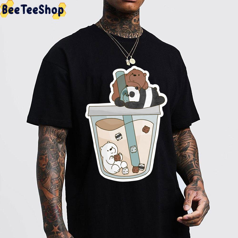 Milktea We Bare Bears Boba Trending Unisex T-Shirt