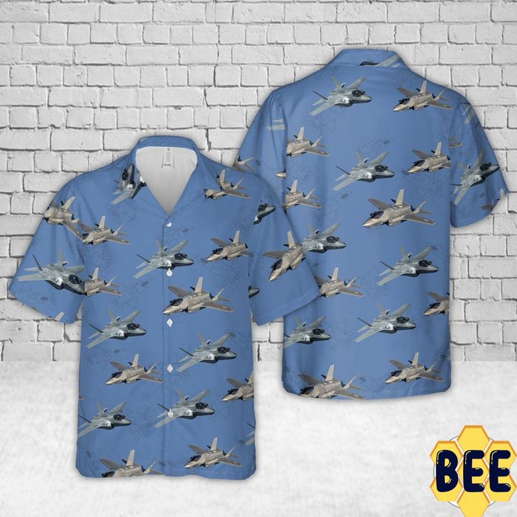 Navy F-35 Lightning Ii Trending Hawaiian Shirt