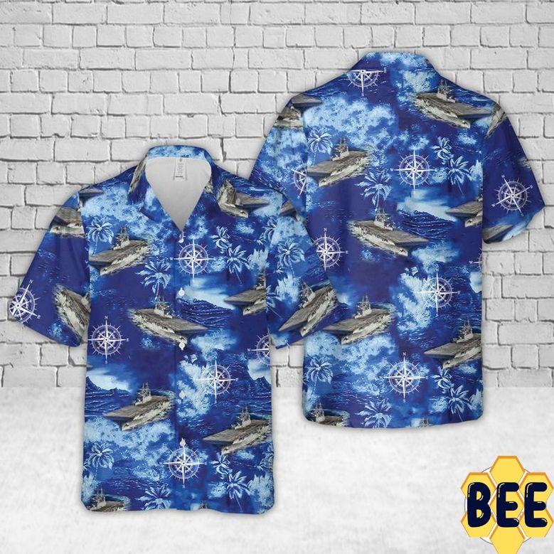 Navy Uss America Trending Hawaiian Shirt