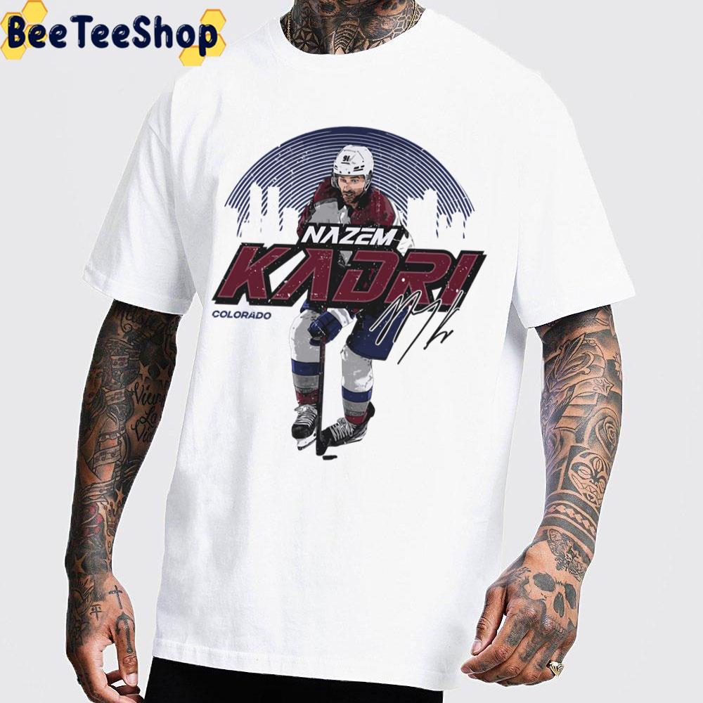 Nazem Kadri Colorado Skyline Hockey Trending Unisex T-Shirt