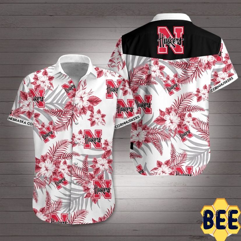 Nebraska Cornhuskers Football Tropical Flower Trending Hawaiian Shirt