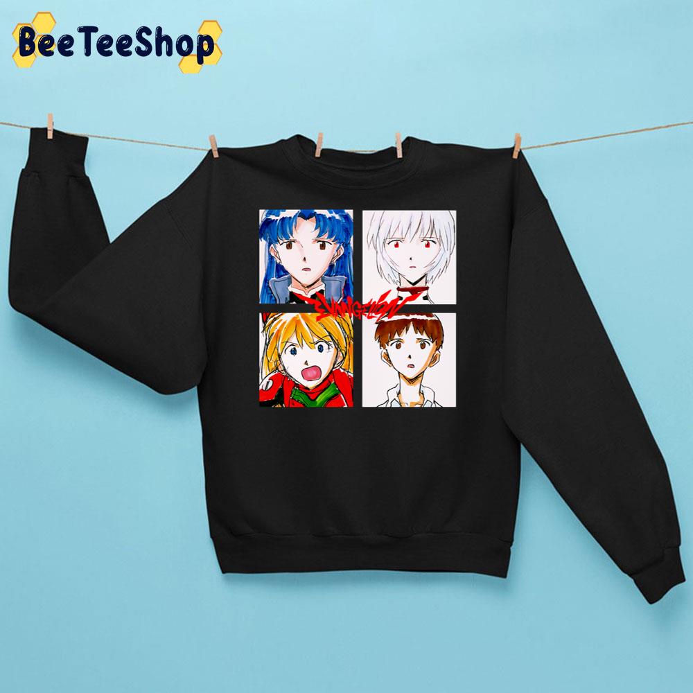 Neon Genesis Evangelion Faces Unisex Sweatshirt