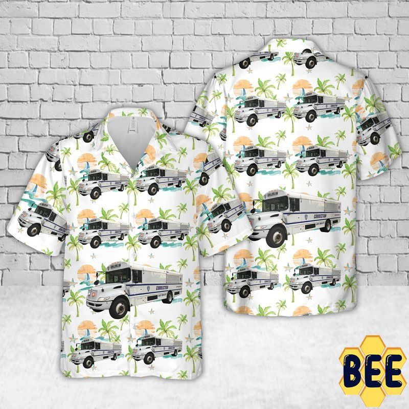 New York City Department Of Correction Bus Trending Hawaiian Shirt