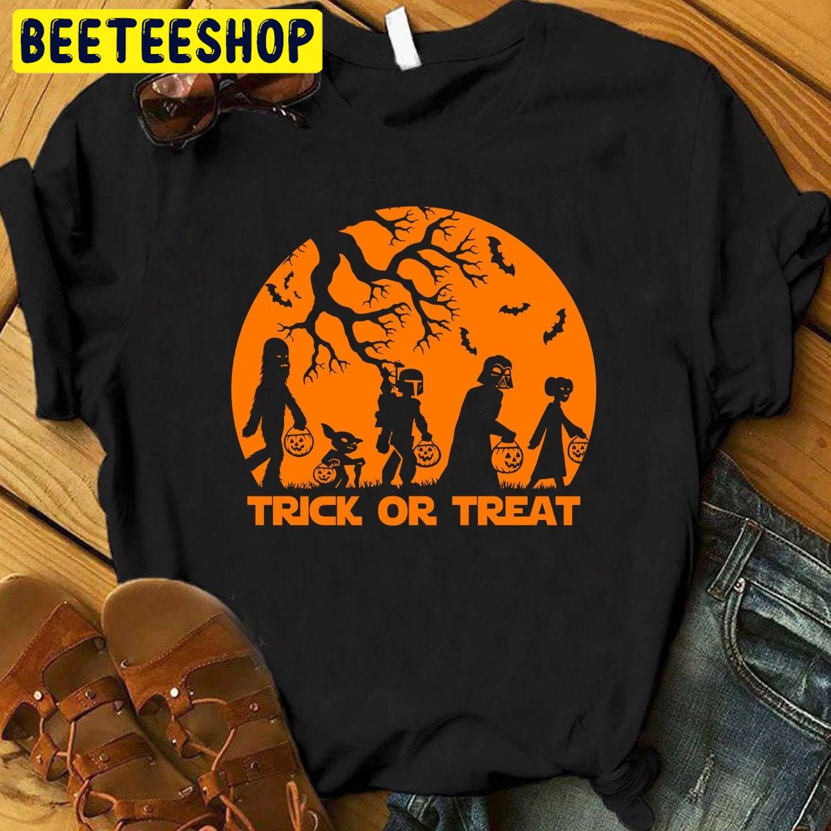 Not So Scary Party Star Wars Mandalorian Trick Or Treat Halloween Unisex T-Shirt