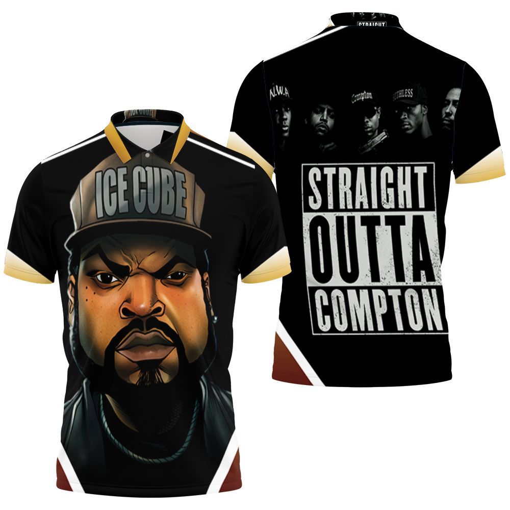 N.w.a Ice Cube Straight Outta Compton 3D All Over Print Polo Shirt ...