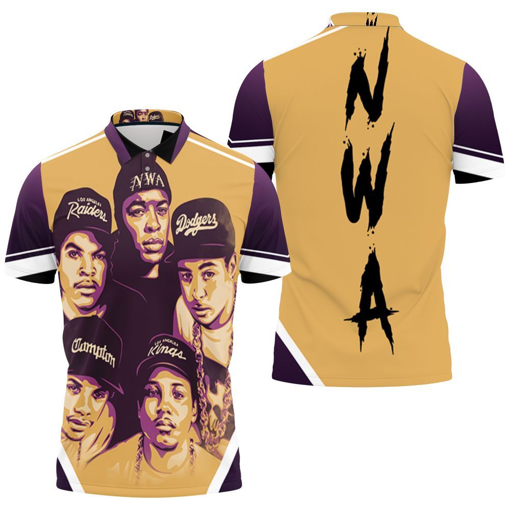 N.w.a Legendary Rappers 3D All Over Print Polo Shirt