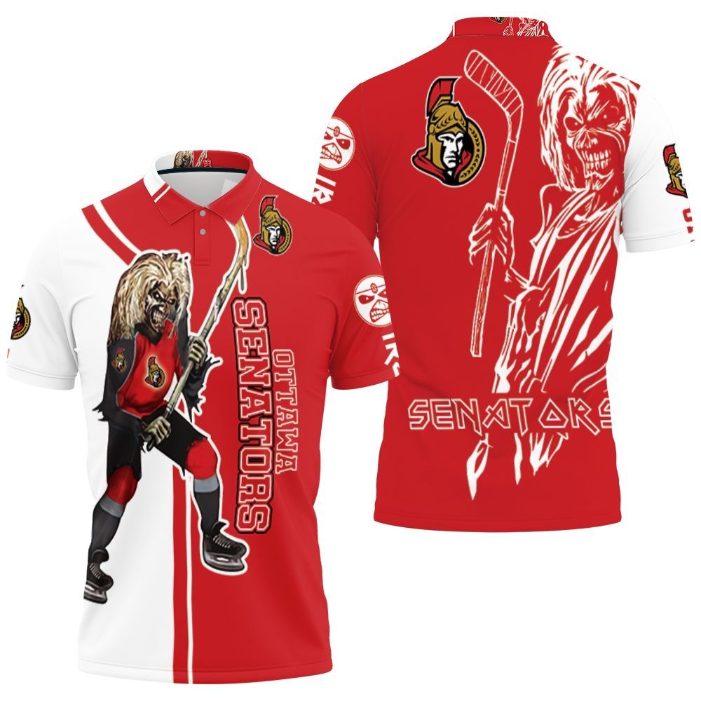 Ottawa Senators And Zombie For Fans 3D All Over Print Polo Shirt