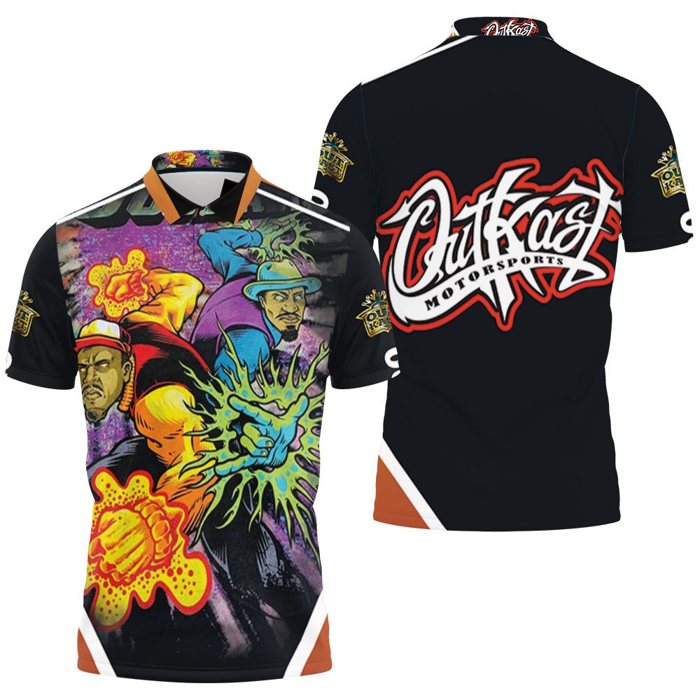 Outkast Atliens Super Power 3D All Over Print Polo Shirt