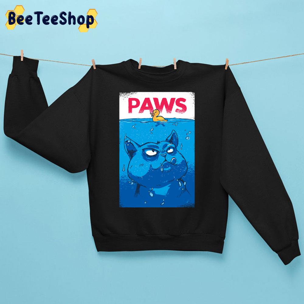 Paws Cat And Duck Funny Halloween Trending Unisex Sweatshirt