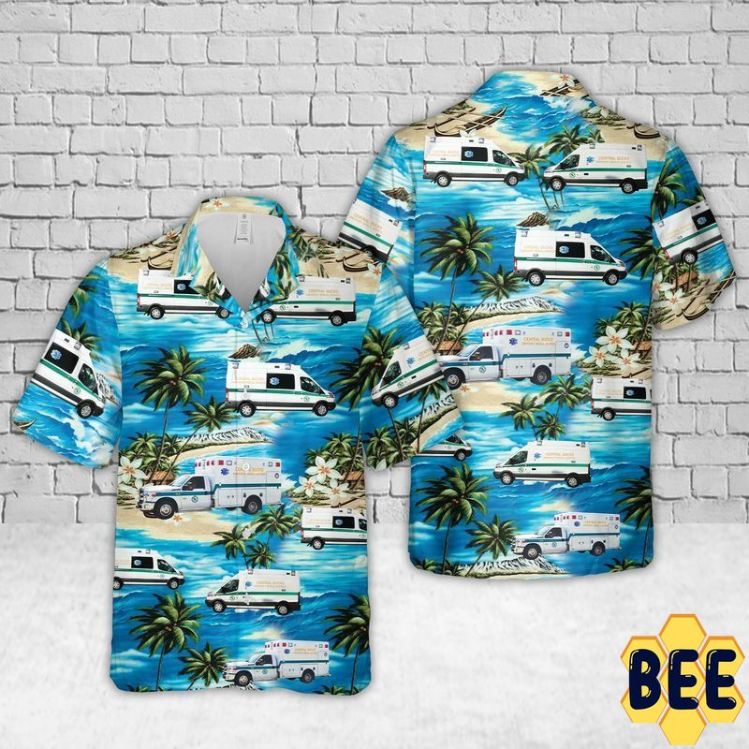 Pennsylvania Central Bucks Ems Ambulance Trending Hawaiian Shirt