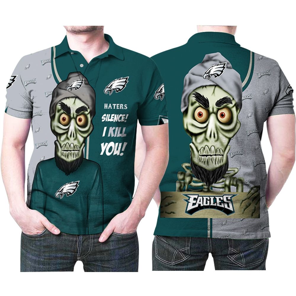 Philadelphia Eagles Haters Silence The Dead Terrorist 3D All Over Print Polo Shirt