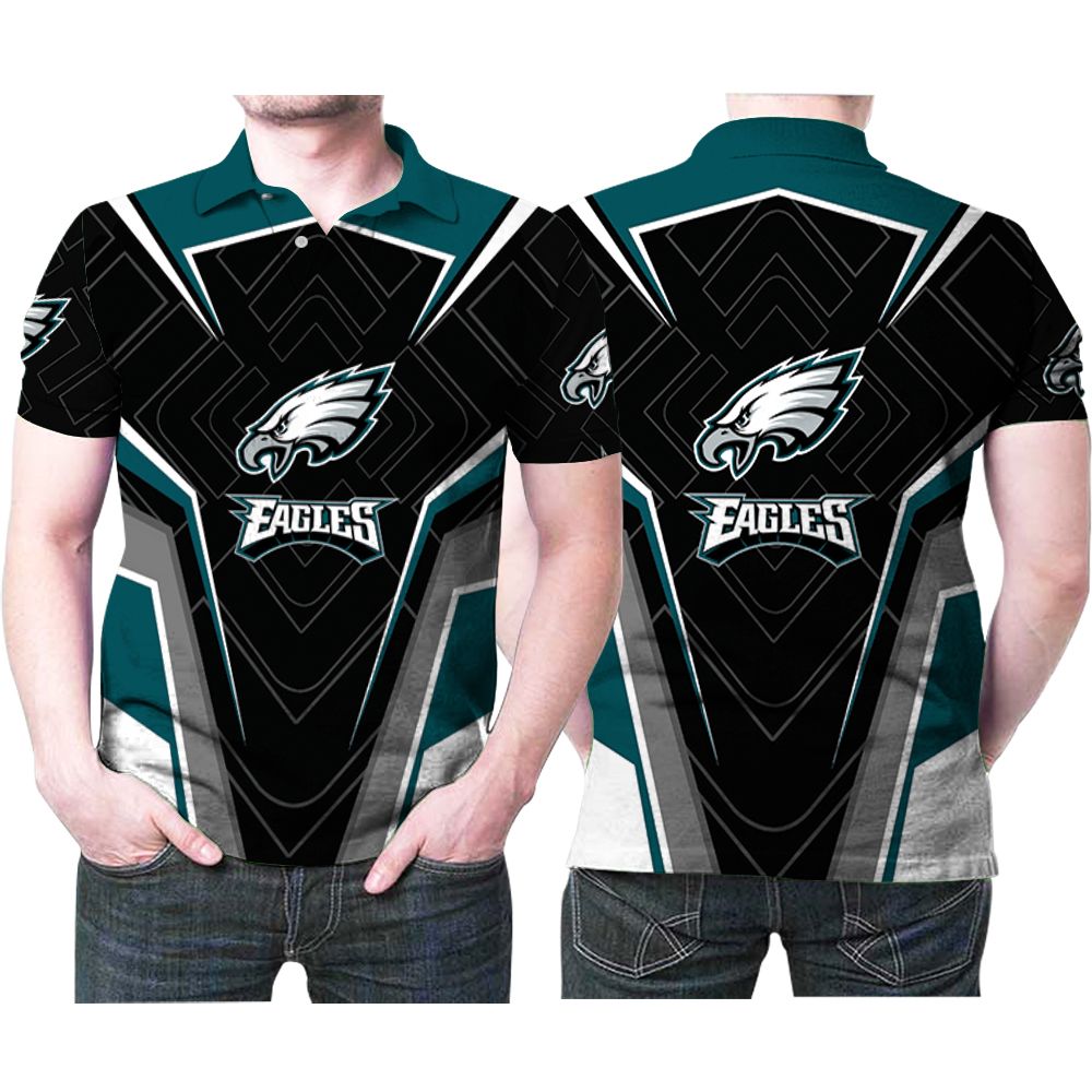 Philadelphia Eagles Nfl American Football Logo Team Polo Shirt