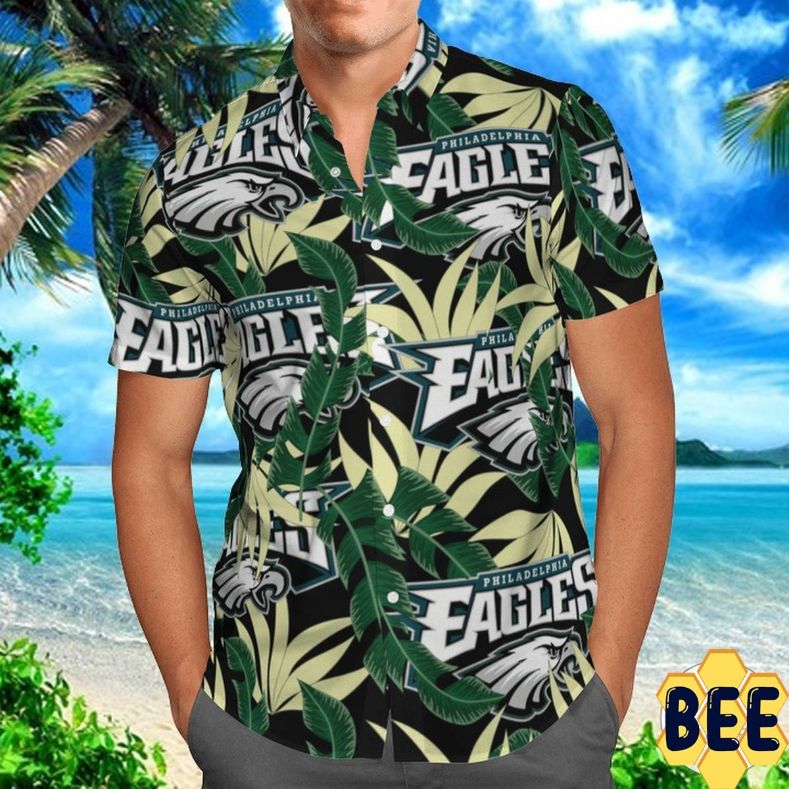 Nfl Philadelphia Eagles Hawaiian Shirt Hibiscus Pattern Trendy Summer Gift  - Shibtee Clothing