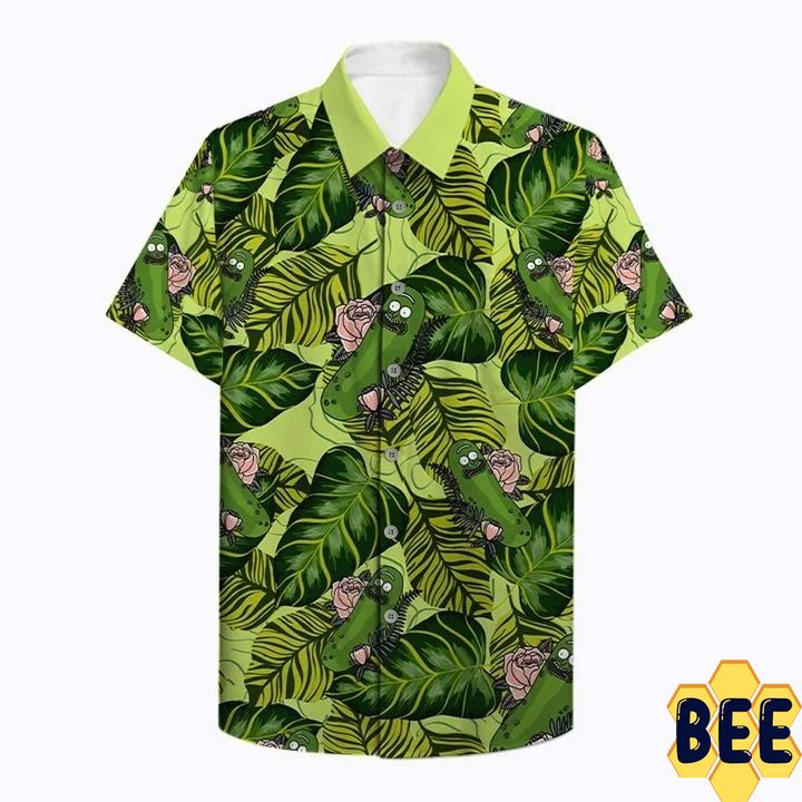 Pickle Rick Tropical Trending Hawaiian Shirt