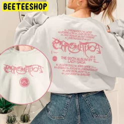 Pink Art Gaga The Chromatica Ball Tour 2022 Double Sided Unsiex Sweatshirt