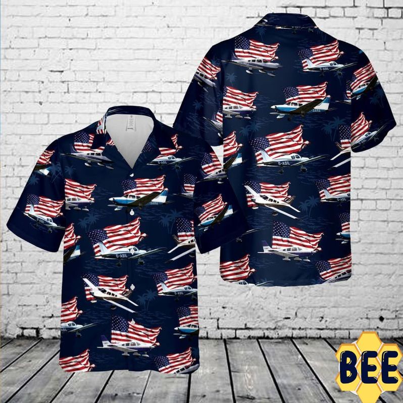 Piper Pa-28 Cherokee 4th Of July Trending Hawaiian Shirt