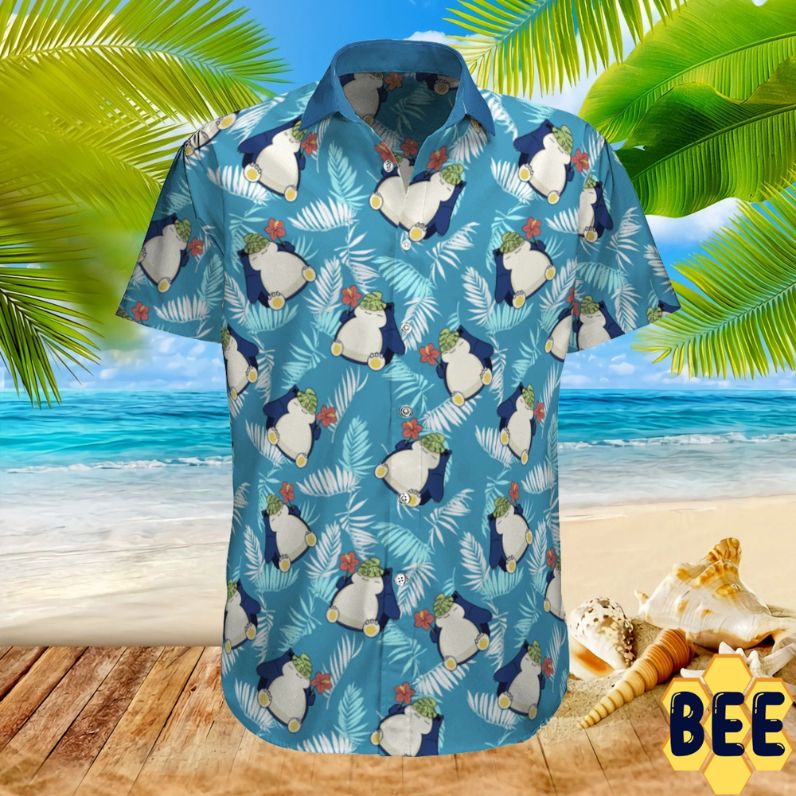 Pokemon Snorlax Tropical Beach Trending Hawaiian Shirt - Beeteeshop