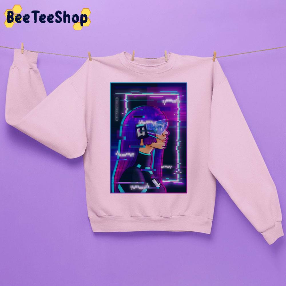 Pop Art Glitch Techs Miko And High Five Trending Unisex Sweatshirt