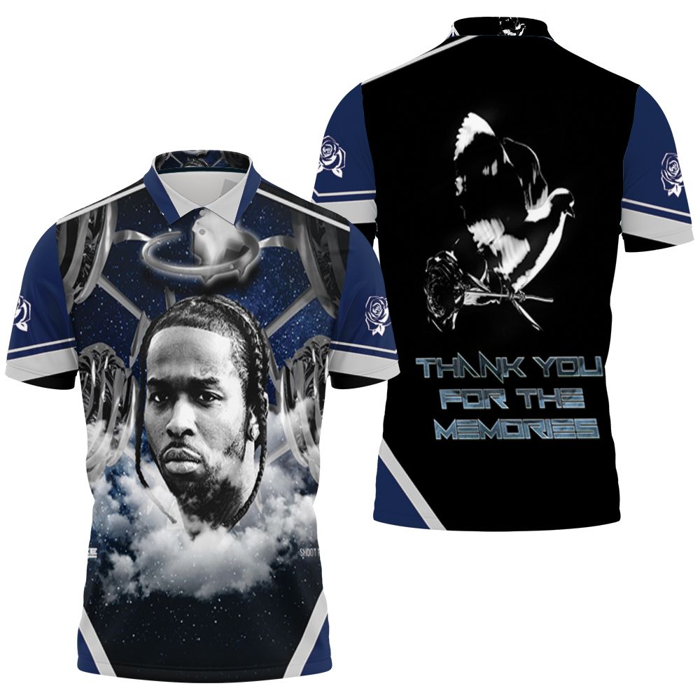 Pop Smoke Shooting The Star Aim For The Moon Make It Rain Rap Hip Hop Universe Sky Star 3D All Over Print Polo Shirt