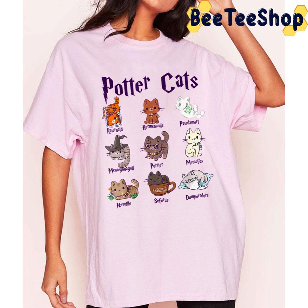 Potter Cats Cute Harry Pawter Kitten Trending Unisex T-Shirt