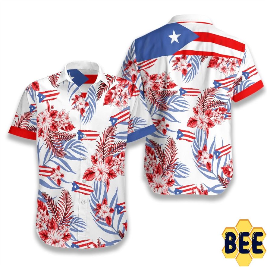 Puerto Rico Tropical Flower Trending Hawaiian Shirt