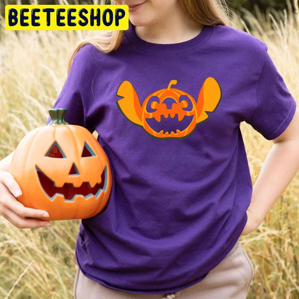 Pumpkin Heart Stitch Halloween Trending Unisex T-Shirt