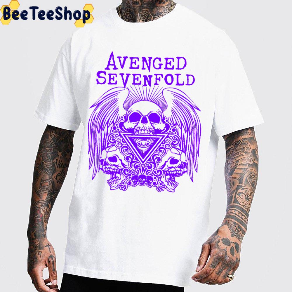 Purple Skull Art Avenged Sevenfold Band Trending Unisex T-Shirt