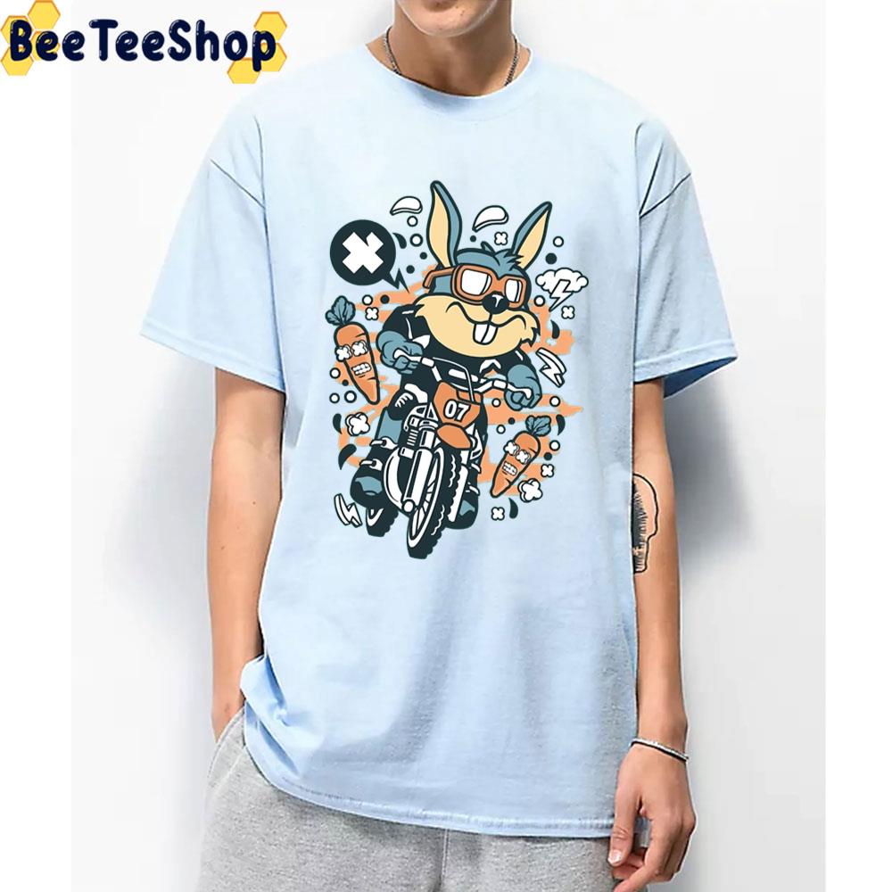 Rabbit Motocross Rider Trending Unisex T-Shirt