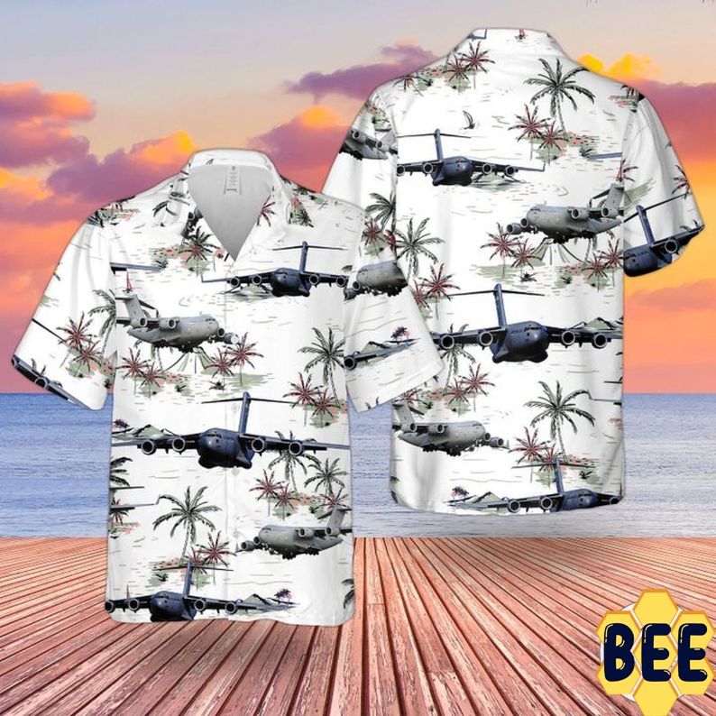 Raf Boeing C-17 Globemaster Iiiuk C-17 Trending Hawaiian Shirt