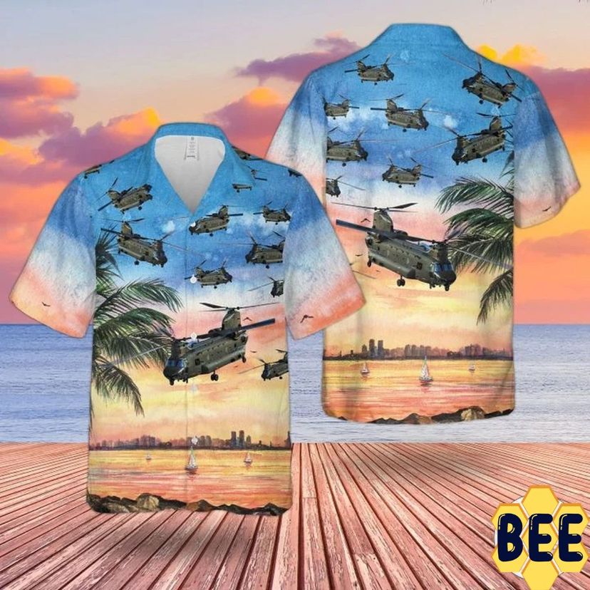 Raf Boeing Chinook Hc.Mk6 Trending Hawaiian Shirt