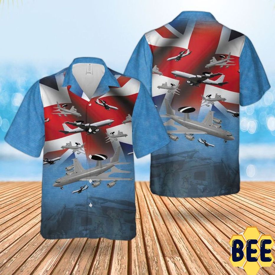 Raf Boeing E-3d Sentry Aew1 Trending Hawaiian Shirt