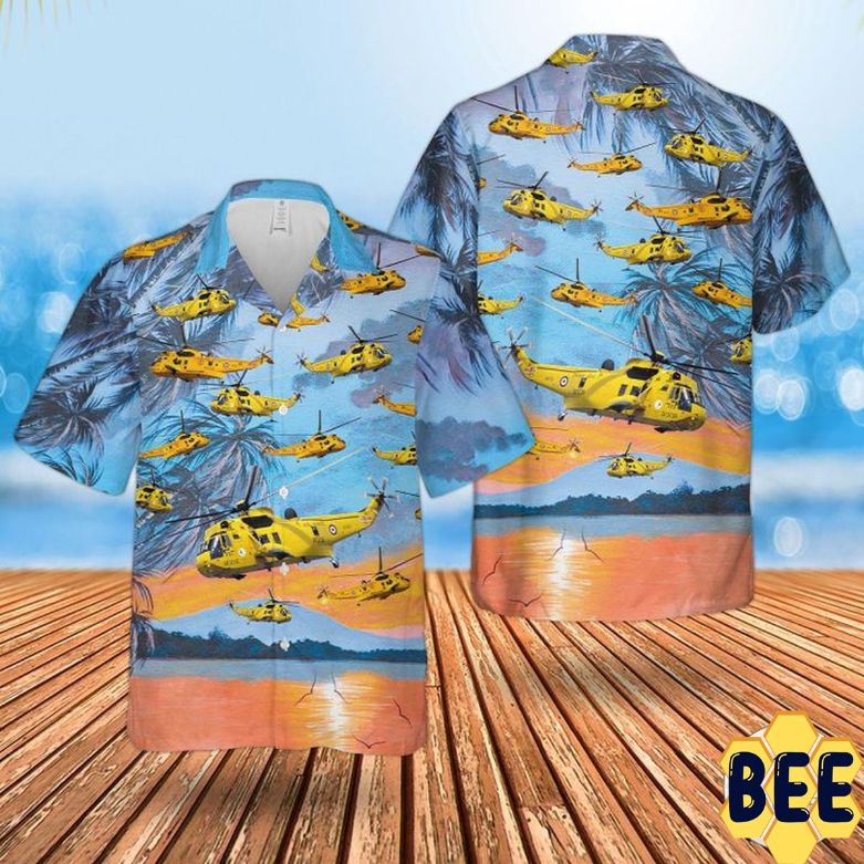 Raf Westland Sea King Har3 Trending Hawaiian Shirt