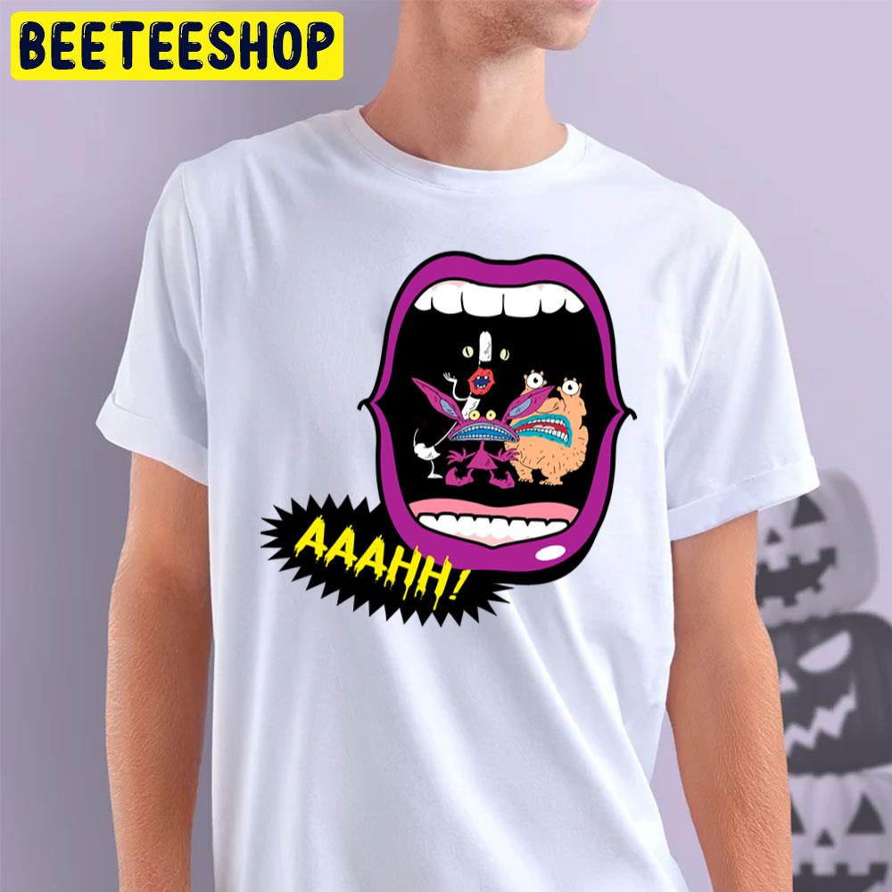 Real Monsters Halloween 90’s Retro Nostalgia Scary Show Trending Unisex T-Shirt