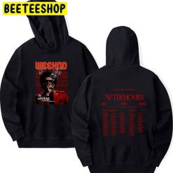 Red Art The Weeknd After Hours Til Dawn Tour 2022 Double Side Unisex Shirt