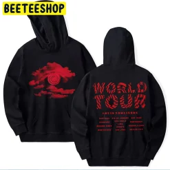 Red Icloud Louis Tomlinson World Tour 2022 Double Side Unisex Hoodie
