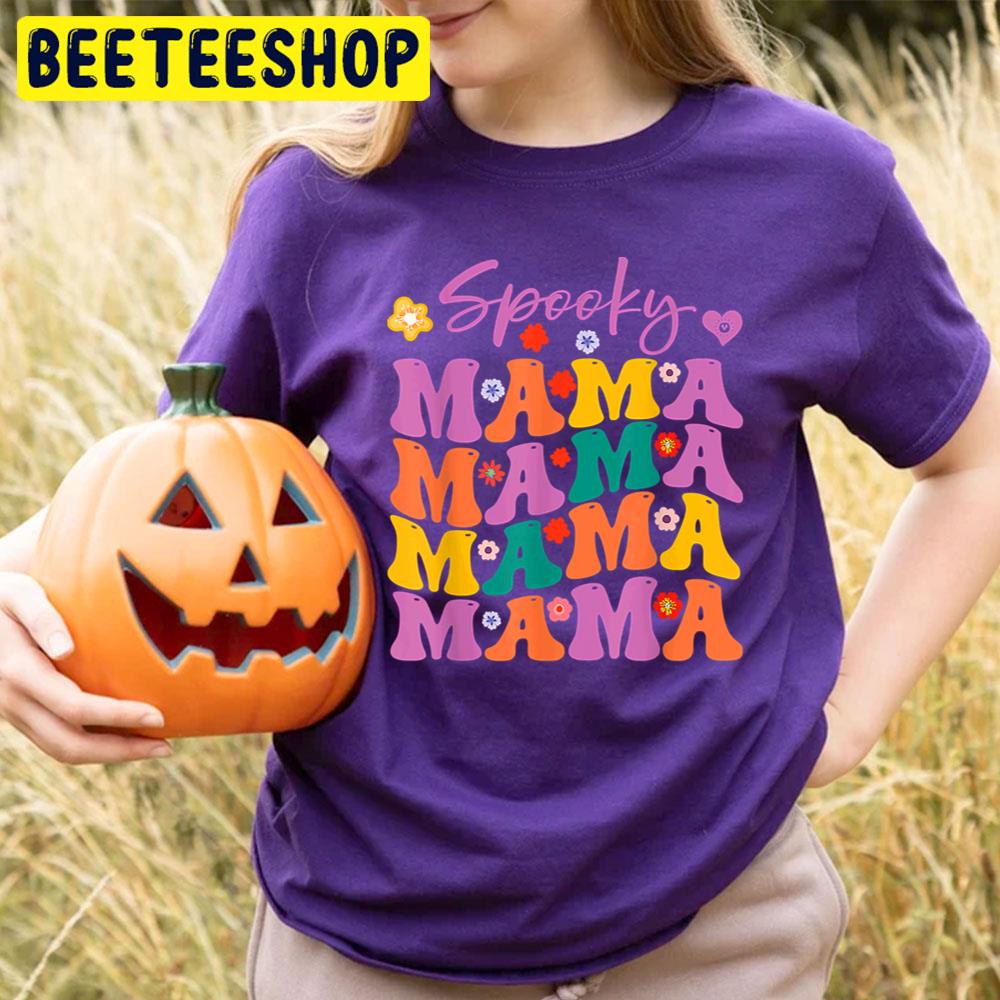 Retro Spooky Mama Halloween Trending Unisex T-Shirt