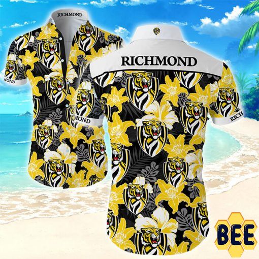 Richmond Football Club Tropical Flower Trending Hawaiian Shirt