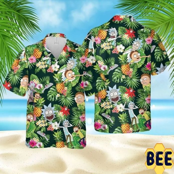 Rick And Morty Tropical Summer Trending Hawaiian Shirt