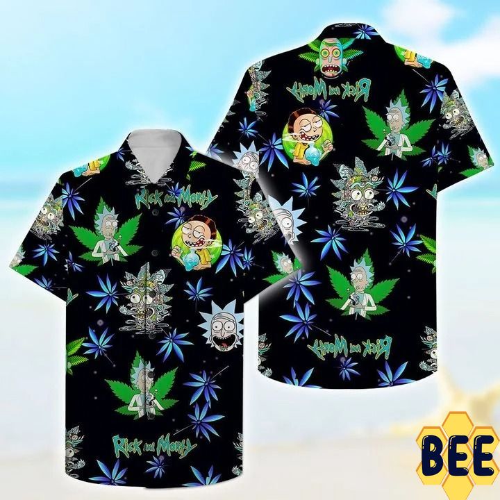 Rick And Morty Weed Trending Hawaiian Shirt