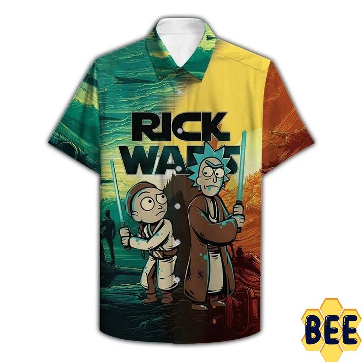 Rick Wars Rick And Morty Star Wars Trending Hawaiian Shirt