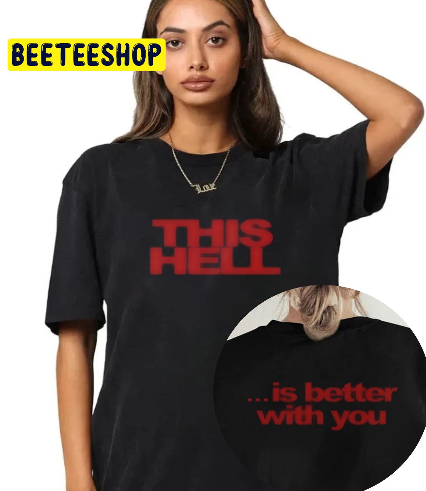 Rina Sawayama This Hell Is Better With You Hold The Girl Tour 2022 Double Side Unisex T-Shirt