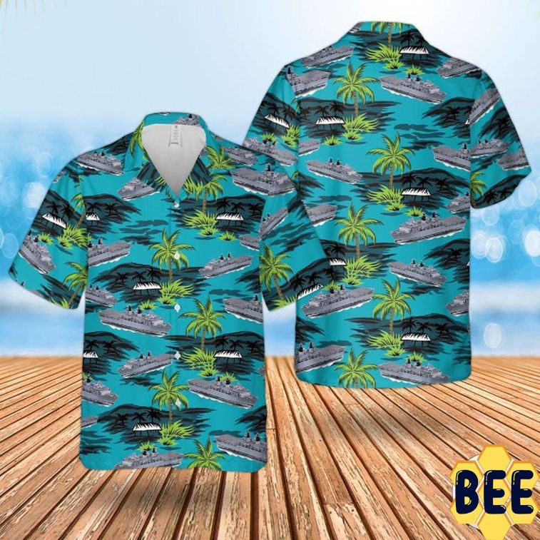 Rn Hms Albion (L14) Trending Hawaiian Shirt