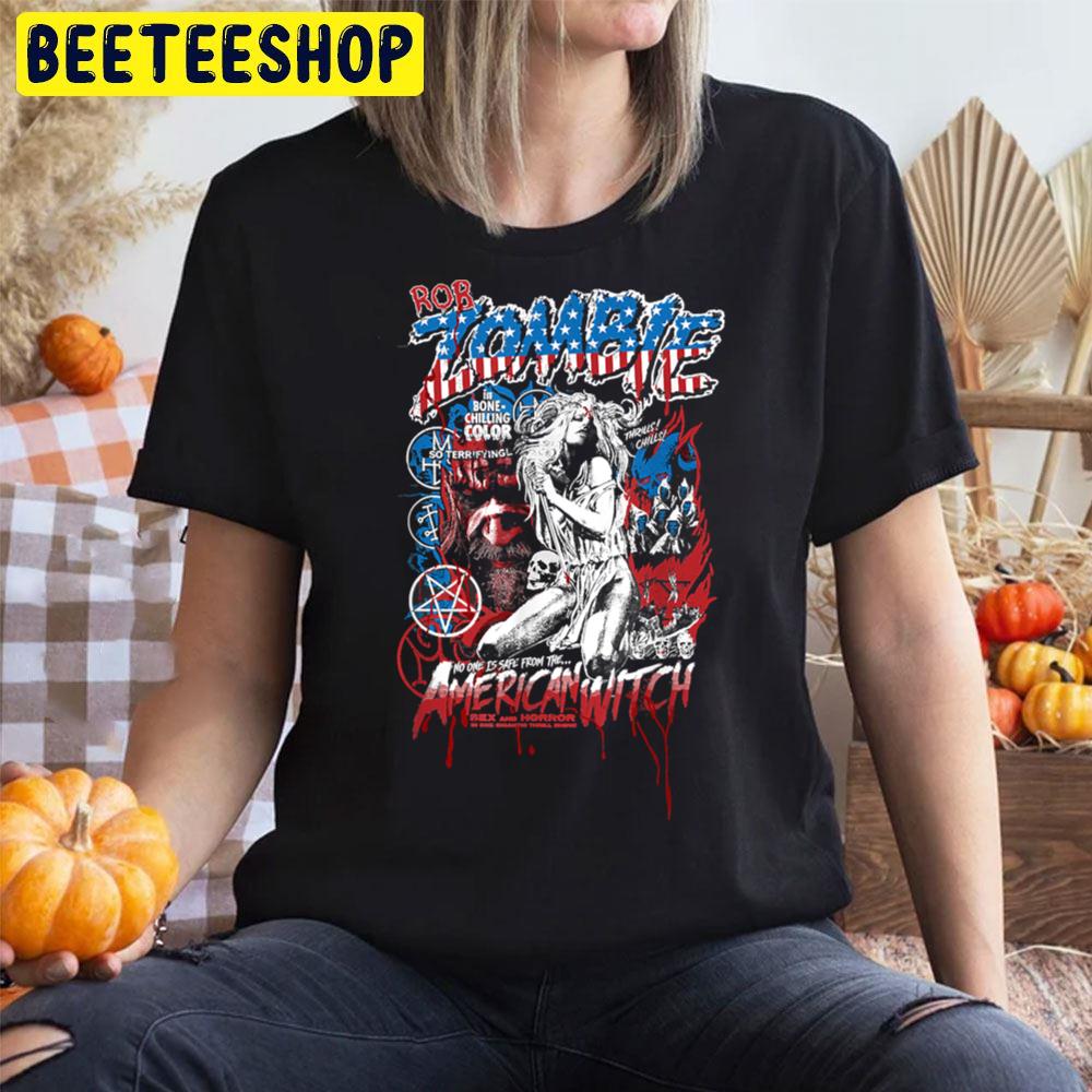 Rob Animals Zombie Army American Witch Cool Graphic Trending Unisex T-Shirt