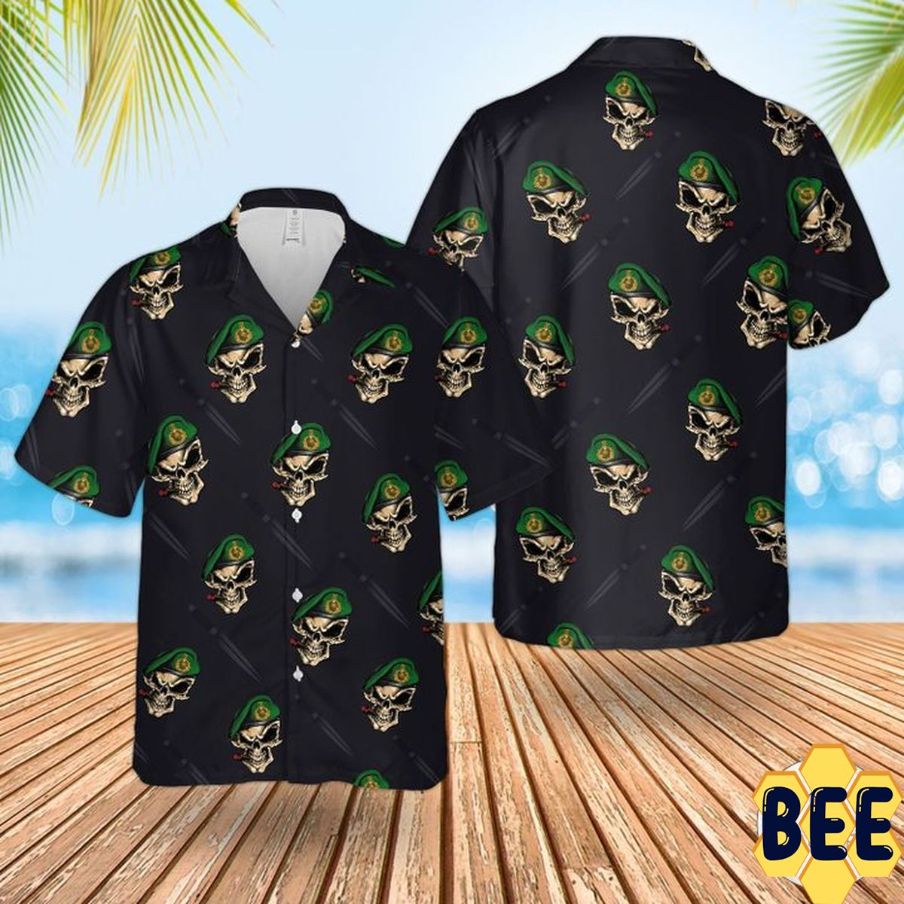 Royal Marines Commando Skull Dagger Trending Hawaiian Shirt